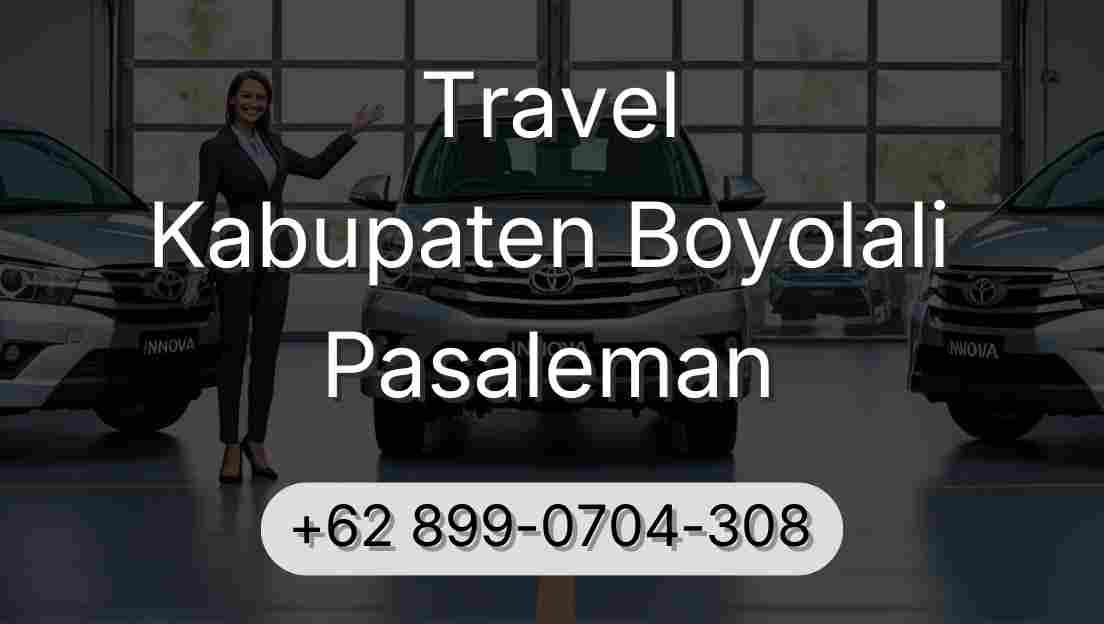 Travel Kabupaten Boyolali Pasaleman