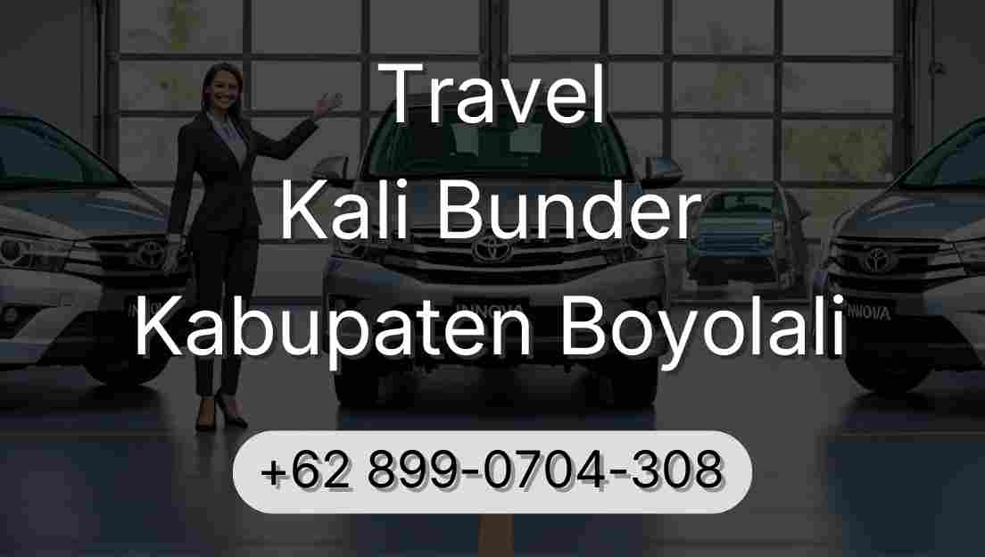 Travel Kali Bunder Kabupaten Boyolali