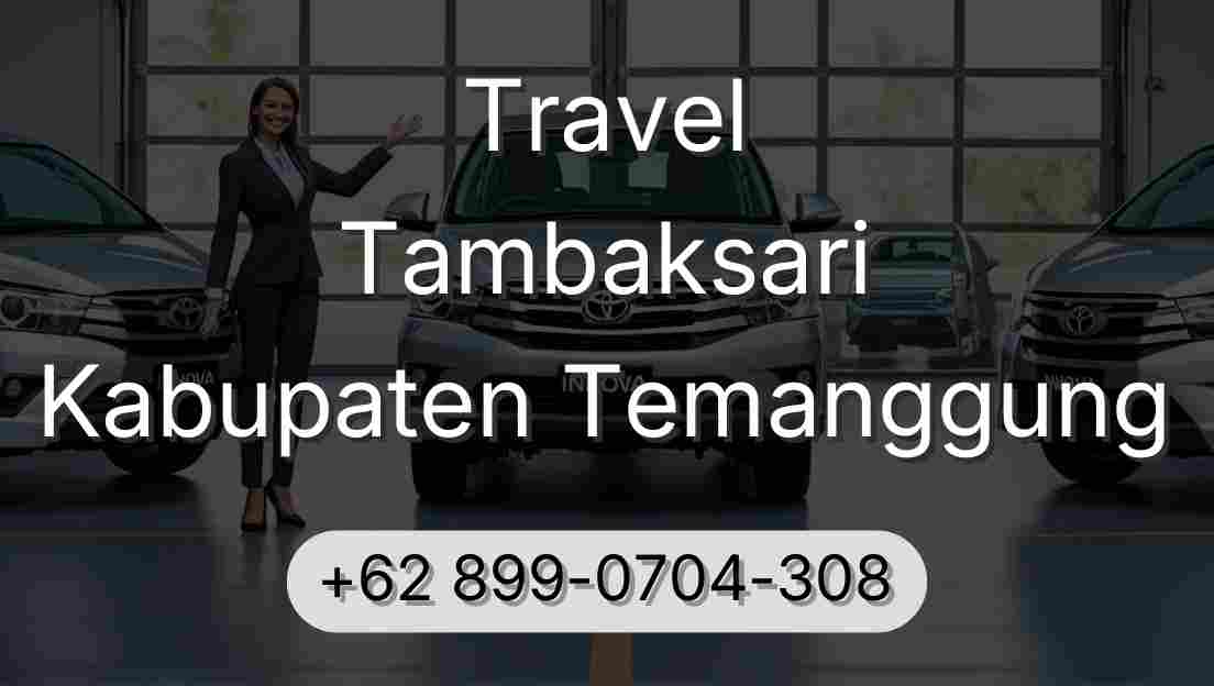 Travel Tambaksari Kabupaten Temanggung